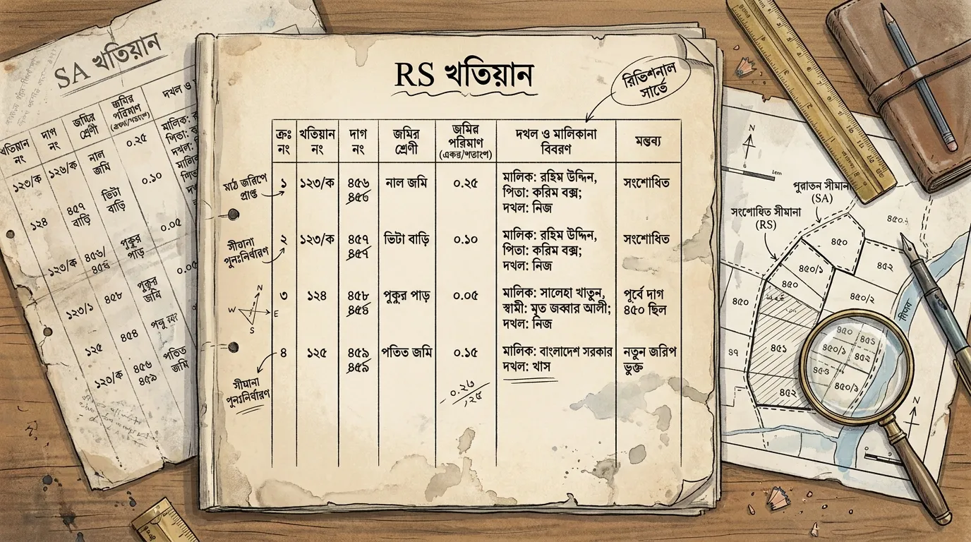 RS খতিয়ানের নমুনা